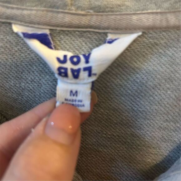 JoyLab Women's Medium Gray Half-Zip Hoodie Long Sleeve Casual Top - Picture 6 of 14